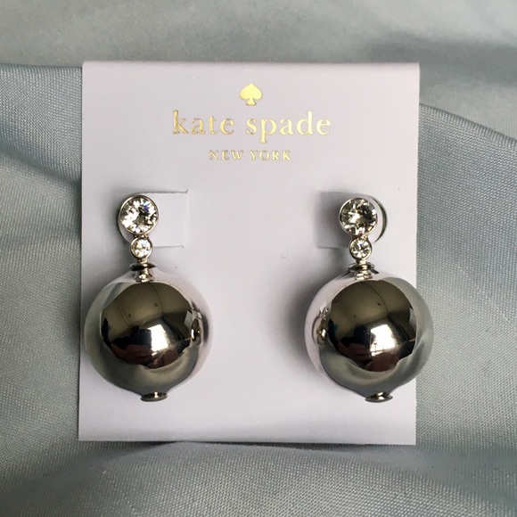 kate spade Jewelry - kate ♠️  spade Crystal and Silver Earrings